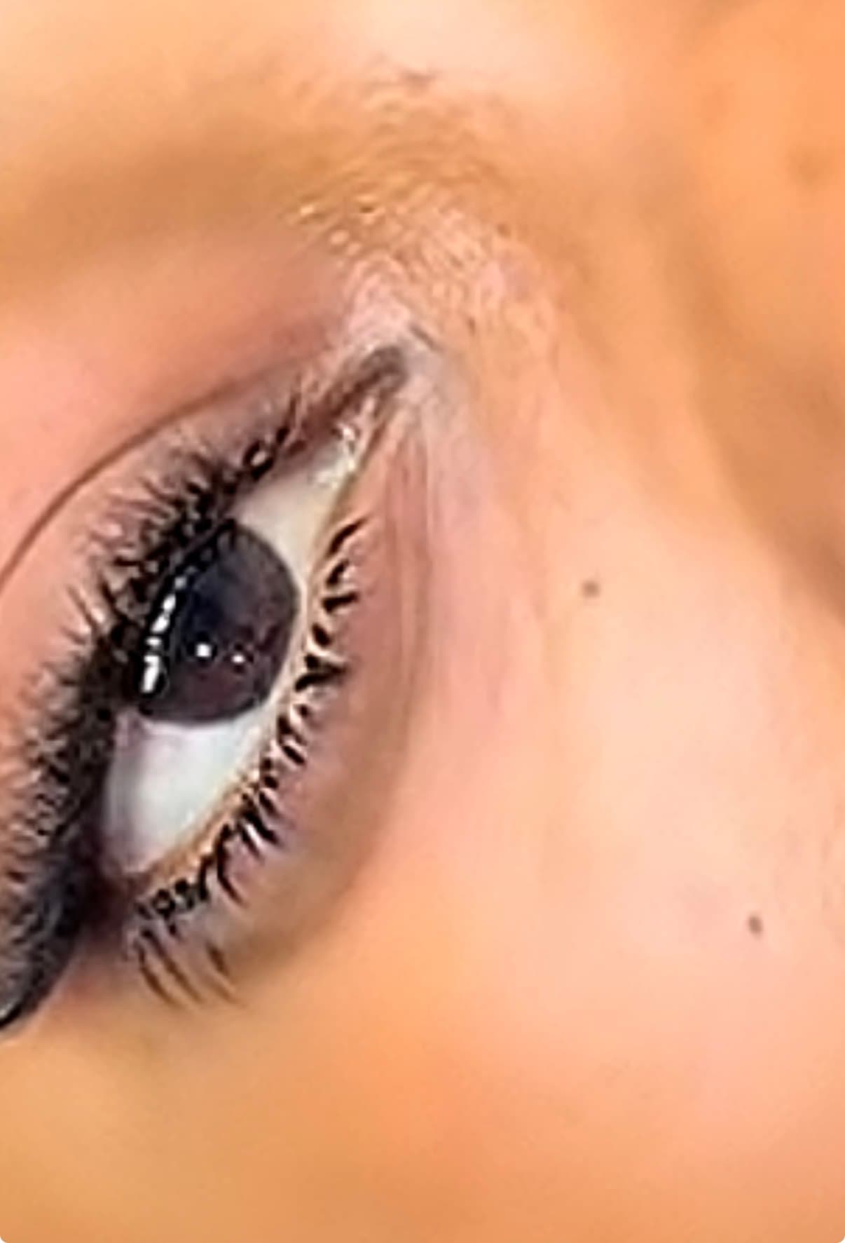 Pose de cils du bas